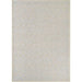 Couristan Liguria Indoor/Outdoor Rug - Rapallo/Aqua features a geometric diamond pattern in soft ivory and aqua tones