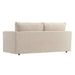 Crate & Barrel Lounge Sofa shown from the back, highlighting its clean, boxy silhouette and upholstered design