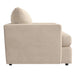 Crate & Barrel Lounge Sofa shown from the side, highlighting its wide armrest, thick cushions, and modern profile