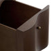 Crate & Barrel Ondule 64" Fumed Oak Brown Desk open file drawer showing its spacious interior ready for folders and office essentials