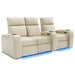 Cream Valencia Natalie Home Theater Seating Row of 3 Loveseat Left Width 93 Height 43 Depth 42