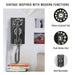 Crosley 302 Wall Phone - Black featuring a rotary-inspired push-button dial, wall-mounted design, and vintage-modern aesthetics