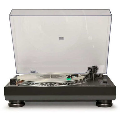 Crosley C100BT Bluetooth Turntable - Black is displayed with its sleek design, durable build, and professional-grade features