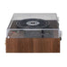 Crosley Miles Record Player - Walnut is displayed from the side