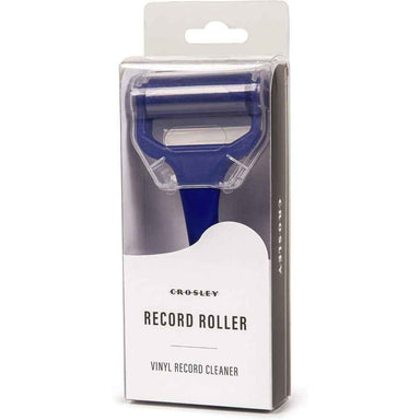 Crosley Record Roller packaged in a clear and white box labeled as a vinyl record cleaner