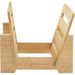 Crosley Record Storage Display Stand - Bamboo showcases a clean and simple framework when emptyCrosley Record Storage Display Stand - Bamboo showcases a clean and simple framework when empty