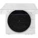 Crosley T400D Component Bluetooth Turntable - White is displayed with its clear dust cover closed