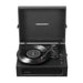 Crosley Voyager Portable Turntable with Bluetooth Out - Black is displayed open, ready to play records