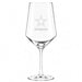 Dallas Cowboys Crate & Barrel NFL Tour 18oz Red Wine Glass, Set of 4 featuring the Cowboys star logo and wordmark etched on a clear stemmed wine glass