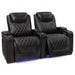 Dark Chocolate Valencia Oslo Home Theater Seating Row of 2 Width 68.75 Height 42.75 Depth 38