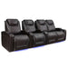 Dark Chocolate Valencia Oslo Home Theater Seating Row of 4 Loveseat Right Width 124 Height 42.75 Depth 38