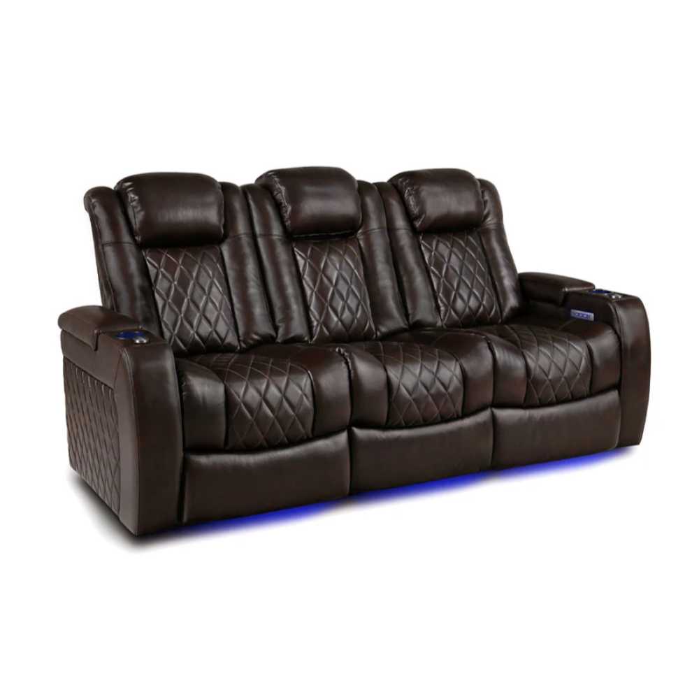 Dark Chocolate Valencia Tuscany Home Theater Seating Set of 3 Width 85.5 Height 43.5 Depth 40