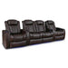 Dark Chocolate Valencia Tuscany XL Home Theater Seating Row of 4 Loveseat Center Width 129 Height 46 Depth 39.5