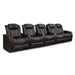 Dark Chocolate Valencia Tuscany XL Home Theater Seating Row of 5 Loveseat Right Width 161.25 Height 46 Depth 39.5