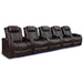 Dark Chocolate Valencia Tuscany XL Home Theater Seating Row of 5 Width 168 Height 46 Depth 39.5