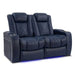 Dark Navy Valencia Tuscany Home Theater Seating Row of 2 Loveseat Width 61.5 Height 43.5 Depth 40