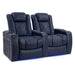 Dark Navy Valencia Tuscany Home Theater Seating Row of 2 Width 68.25 Height 43.5 Depth 40