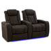 Dark Roast Valencia Tuscany Ultimate Edition Home Theater Seating Row of 2 Loveseat Width 61.5 Height 43.5 Depth 40