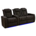 Dark Roast Valencia Tuscany Ultimate Edition Home Theater Seating Row of 3 Width 99 Height 43.5 Depth 40