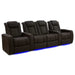 Dark Roast Valencia Tuscany Ultimate Edition Home Theater Seating Row of 4 Loveseat Left Width 123 Height 43.5 Depth 40