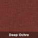 Deep Ochre Tenshon Right Triangle Shade Sail fabric color swatch in a rich deep ochre brown shade with a textured woven pattern