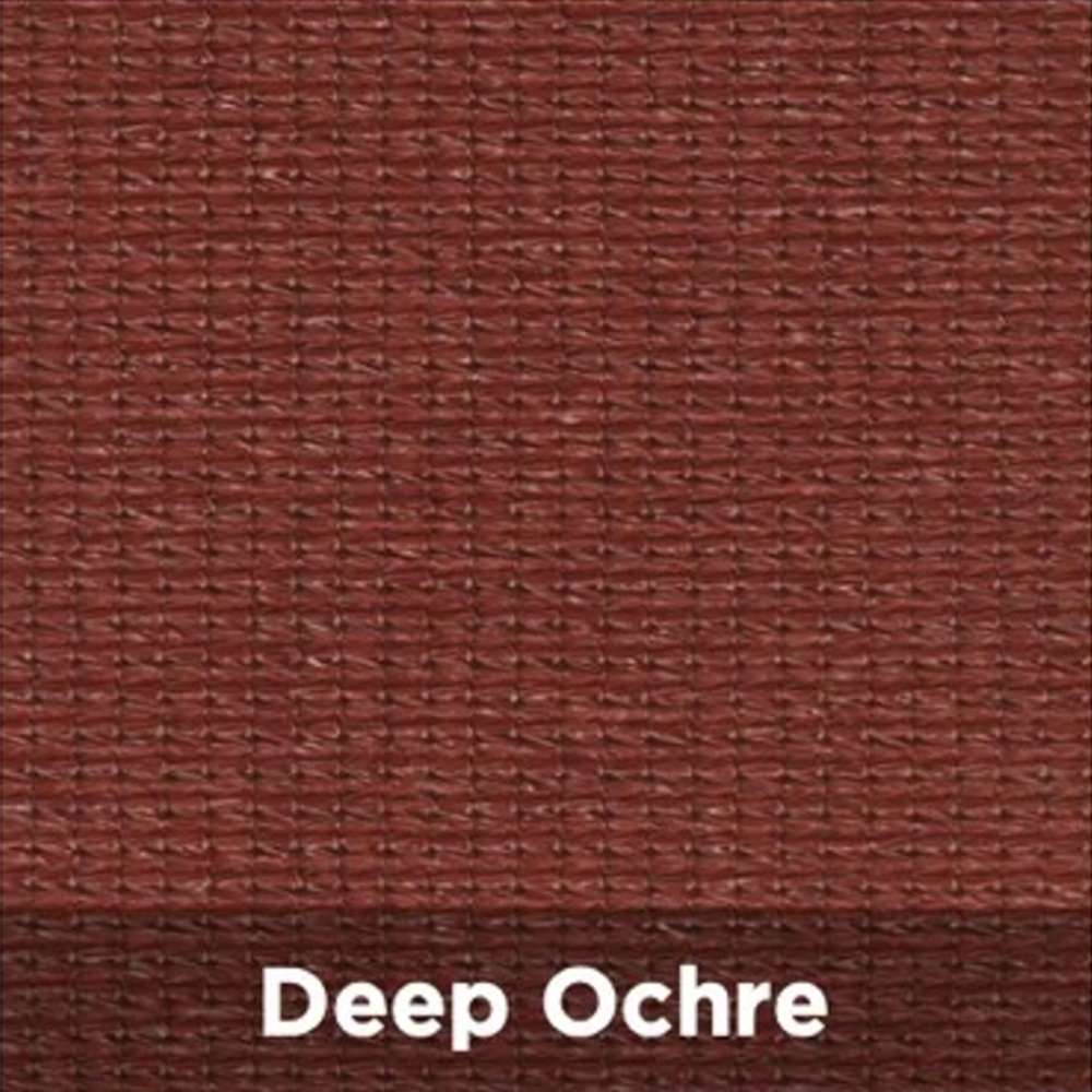 Deep Ochre Tenshon Square Shade Sail color swatch displays a rich deep ochre woven fabric for warm outdoor shade styling