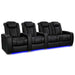 Deep Indigo Valencia Tuscany Vegan Edition Home Theater Seating Row of 4 Loveseat Right Width 123 Height 43.5 Depth 40