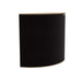 Demi Black GIK Acoustics Evolution PolyFusor™ Polycylindrical Diffuser in black fabric with a sleek curved sound-diffusing surface