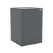 Demi Chaucer GIK Acoustics Soffit Corner Bass Trap in a gray fabric finish for improved bass management and room acoustics