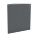 Demi Chaucer GIK Acoustics TriTrap™ Corner Bass Trap in gray fabric designed to reduce low-frequency buildup