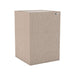 Demi Clan GIK Acoustics Soffit Corner Bass Trap in a light beige fabric finish with a compact acoustic treatment design