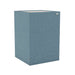 Demi Dolphin GIK Acoustics Soffit Corner Bass Trap in a soft blue fabric finish for effective corner bass absorption