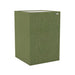 Demi Fair Isle GIK Acoustics Soffit Corner Bass Trap in an olive green fabric finish designed to improve low-frequency sound control