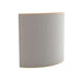 Demi Glass GIK Acoustics Evolution PolyFusor™ Polycylindrical Diffuser in light gray fabric with a smooth semi-cylindrical shape