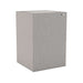 Demi Glass GIK Acoustics Soffit Corner Bass Trap in a light gray fabric finish for cleaner room acoustics and bass reduction