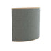 Demi Lead GIK Acoustics Evolution PolyFusor™ Polycylindrical Diffuser in gray-green fabric with a curved acoustic treatment design