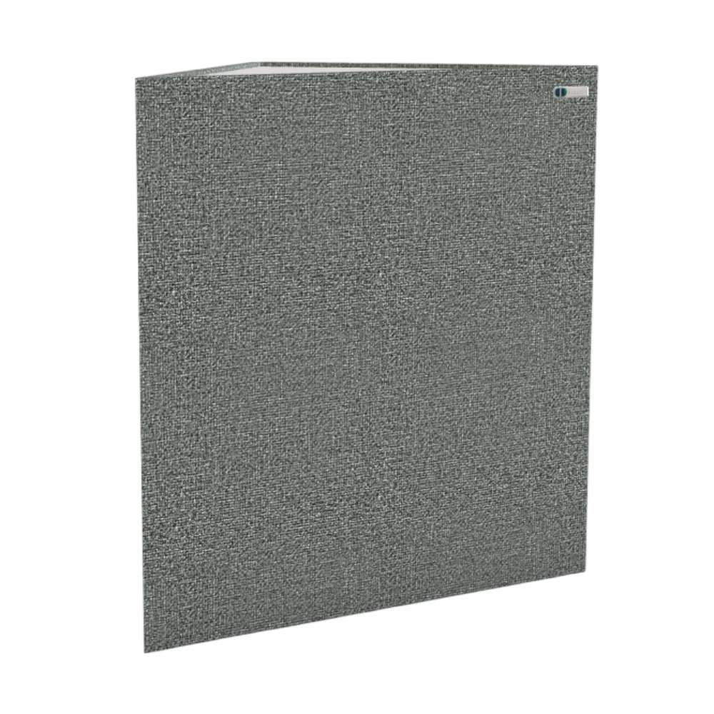 Demi Lead GIK Acoustics TriTrap™ Corner Bass Trap in gray-green fabric with sound-absorbing construction