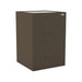 Demi Lerwick GIK Acoustics Soffit Corner Bass Trap in a dark brown fabric finish designed for compact acoustic bass treatment