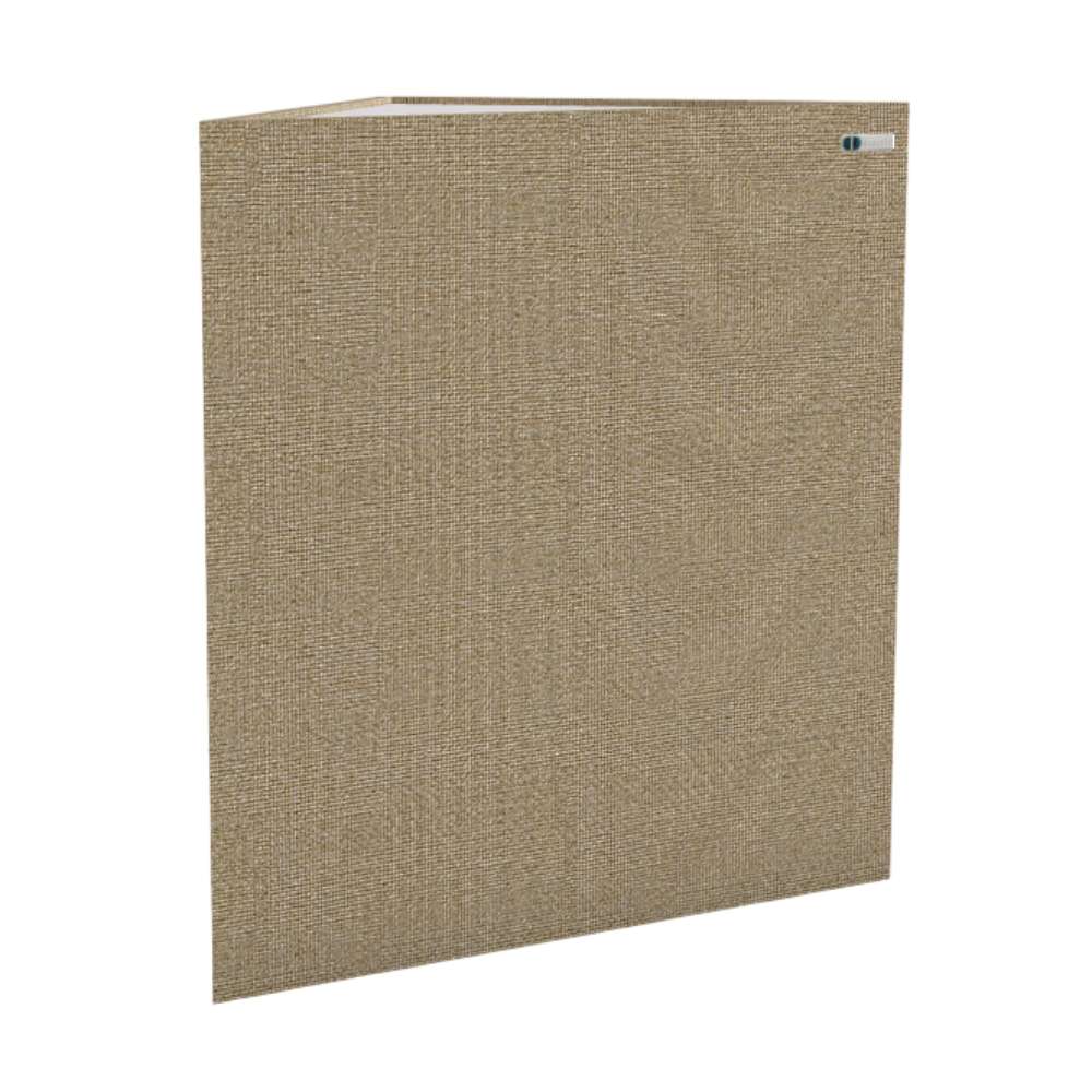 Demi Lomond GIK Acoustics TriTrap™ Corner Bass Trap in tan fabric with a space-saving square profile