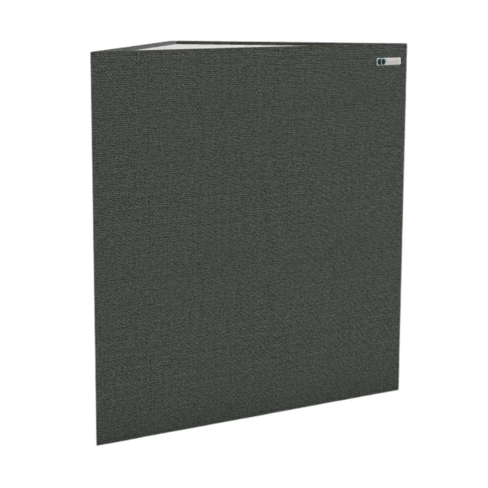Demi Merrick GIK Acoustics TriTrap™ Corner Bass Trap in charcoal gray fabric designed for a clean modern look