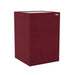 Demi Tummel GIK Acoustics Soffit Corner Bass Trap in a rich burgundy fabric finish that combines acoustic performance with a bold appearance