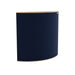 Demi Walten GIK Acoustics Evolution PolyFusor™ Polycylindrical Diffuser in deep navy blue fabric with a sleek curved acoustic panel