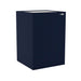 Demi Walten GIK Acoustics Soffit Corner Bass Trap in a dark navy blue fabric finish for controlling bass reflections in listening spaces