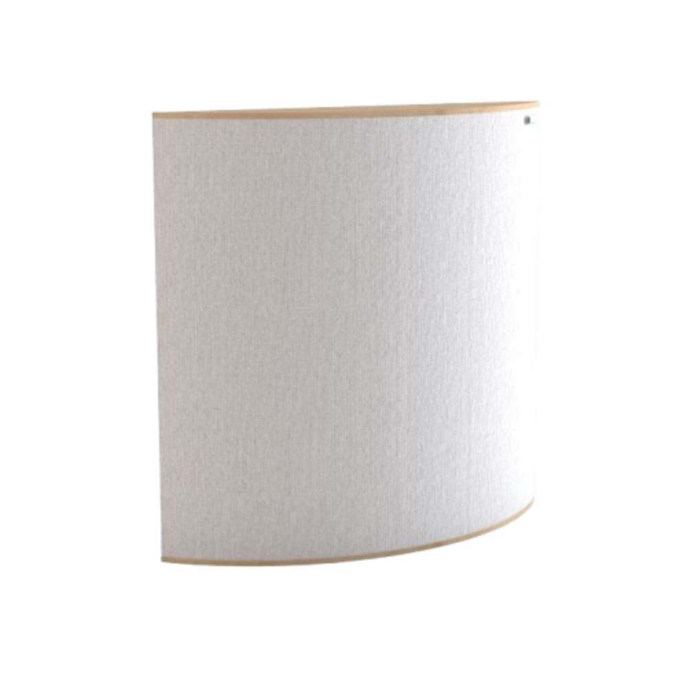 Demi White GIK Acoustics Evolution PolyFusor™ Polycylindrical Diffuser in bright white fabric with a smooth semi-cylindrical acoustic surfac