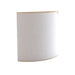 Demi White GIK Acoustics Evolution PolyFusor™ Polycylindrical Diffuser in bright white fabric with a smooth semi-cylindrical acoustic surfac