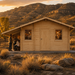 Den 70 entertainment bar with adults socializing in Wyoming’s golden Cody foothills.