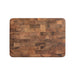 Denver Broncos Crate & Barrel NFL Rectangular End Grain Cutting Board with a rich end-grain wood pattern and engraved horse-head logo