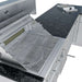 Detailed view of a grill surface and countertop area in the Sunstone Texas Tango 19ft Outdoor Kitchen Island Package