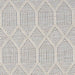 Detailed close-up highlights the repeating diamond design of Couristan Liguria Indoor/Outdoor Rug - Rapallo/Aqua