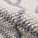 Detailed fabric fold of Momeni Andes Indoor Rug - AND-7 Natural displays its thick, soft wool construction and intricate diamond design